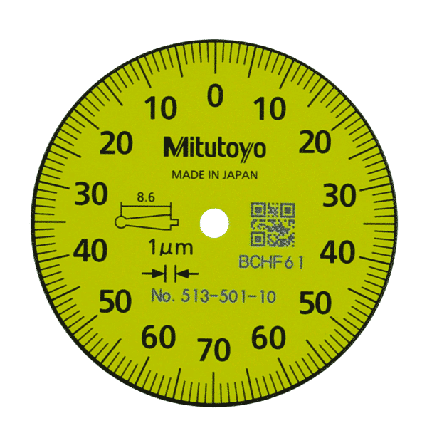 Mitutoyo Pocket Dial Test Indicator Face (Metric)