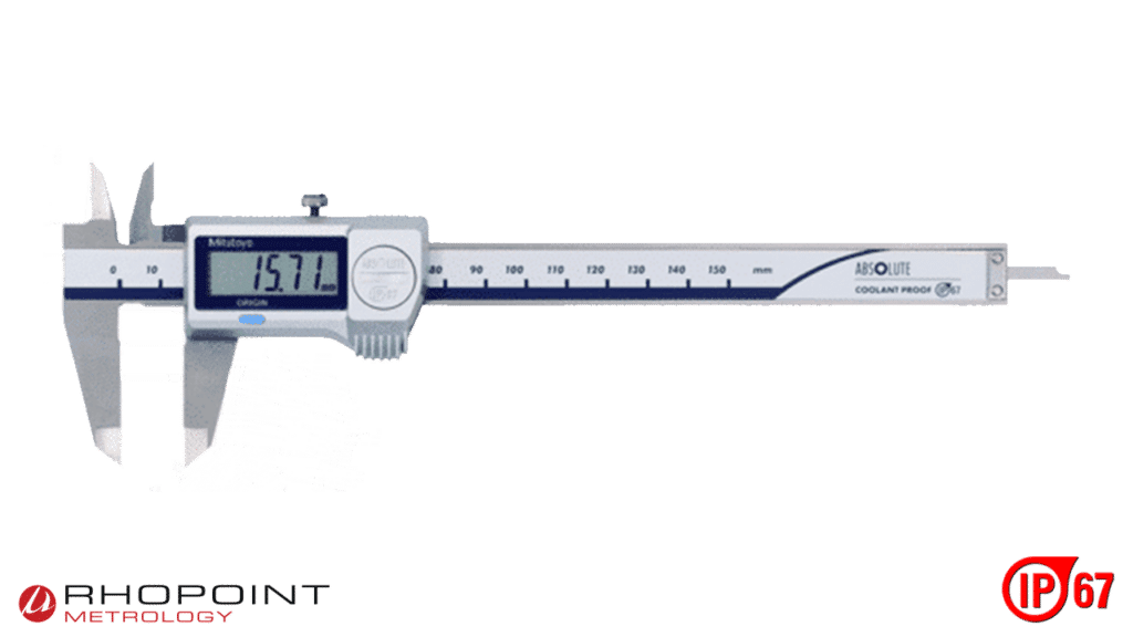 Étrier Digital Mitutoyo 500-753-20 ABSOLUTE IP67 - Mesure Précise Avec Rouleau Pouce, étui Inclus