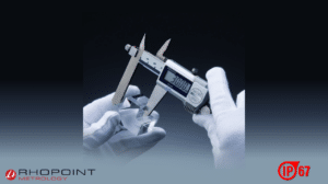 Mitutoyo Digital ABS Offset Caliper IP67 In Application, 573-701